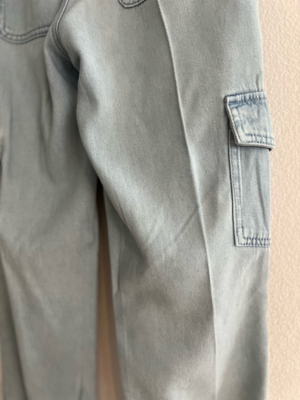 Light Blue and Olive Green Jogger Pants Duo - Picture 7 of 15